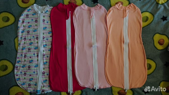 Пелёнки кокон 62 68 новые пакетом 4 шт