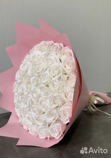 Букет из мыльных роз