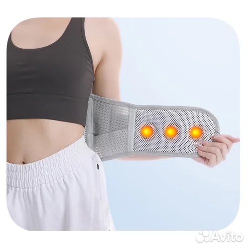 Пояс бандаж для поддержки поясницы с магнитам