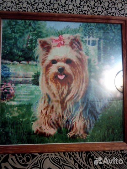 Картина Собачка.Алмазная мозаика