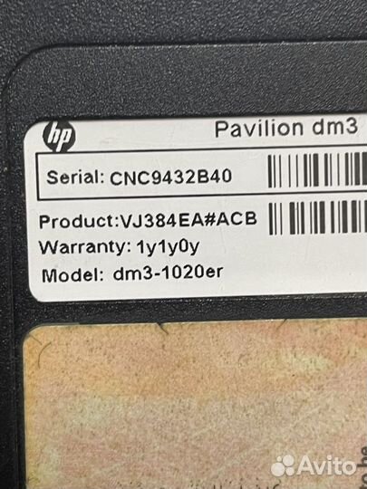 Hp dm3-1000 в разбор