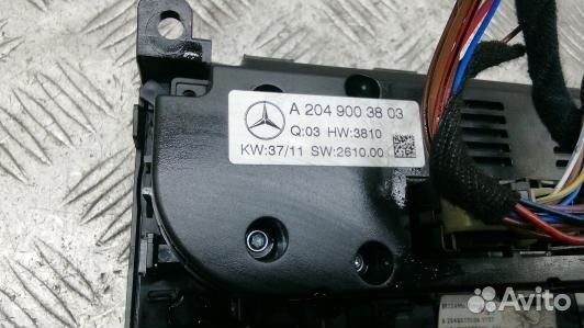Блок управления печки и климат-контроля mercedes b