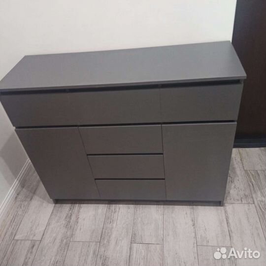 Тумба в прихожую новая ikea-стиль графит