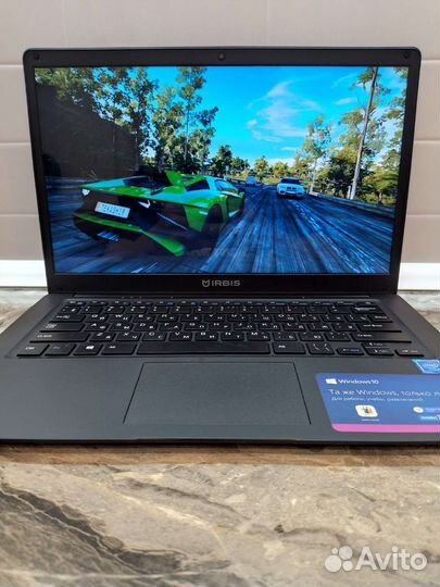 Игровой Новый ноутбук Irbis Celeron 4020/UHD/SSD
