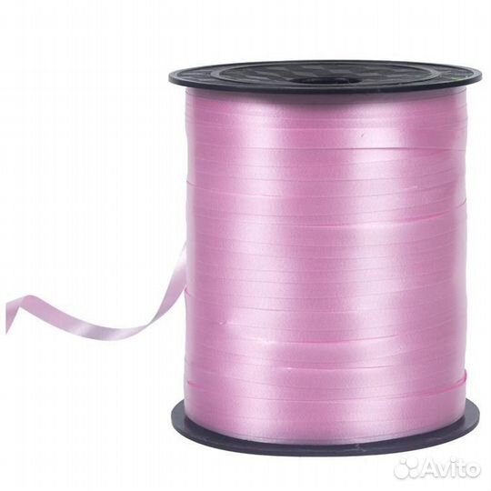 Лента 5ммХ230м нежно-розовая Китай