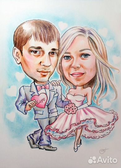 Портрет, шарж по фото в Чите