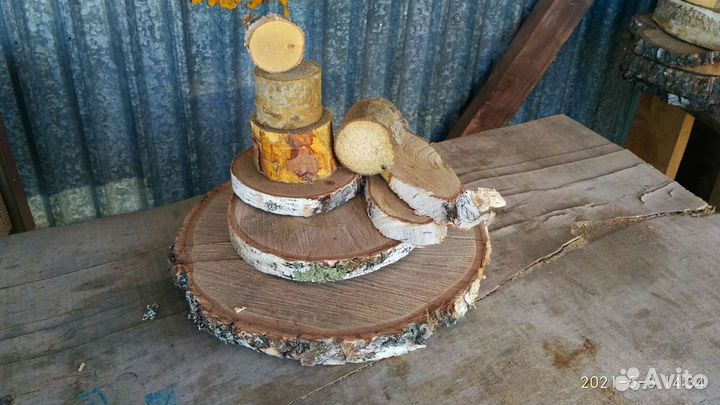 Спилы из дерева. Каждый 6-й спил в подарок