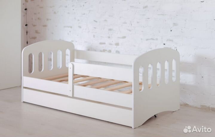 Кровать высокий борт от 2х лет софа цвет из лдсп