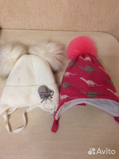 Шапка для девочки 2-3 года на все сезоны