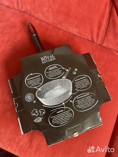 Сковорода 28 см, глубокая,с крышкой Royal Kuchen