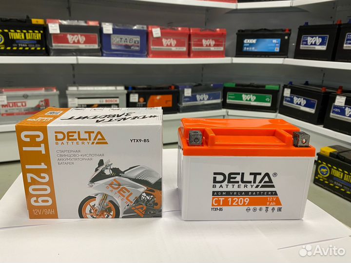 Аккумулятор Delta CT1209 (12В, 9а.ч)