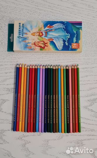 Восковые мелки,цветные карандаши