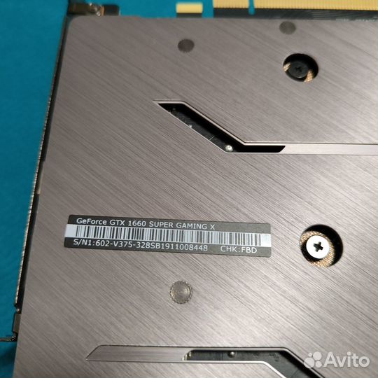 MSI GeForce GTX 1660 super gaming X 6GB