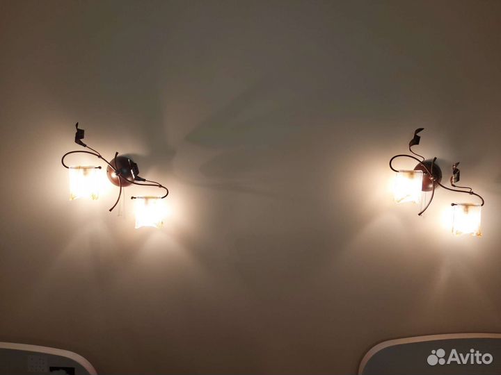Люстра потолочная с бра