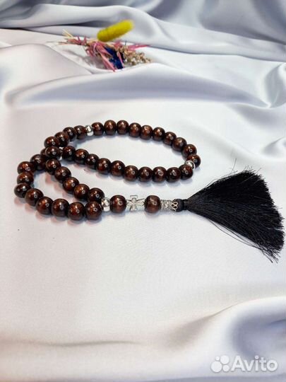 Православные деревянные четки 40 зерен 12 мм