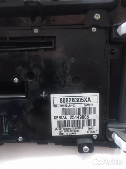 Магнитола на mitsubishi pajero