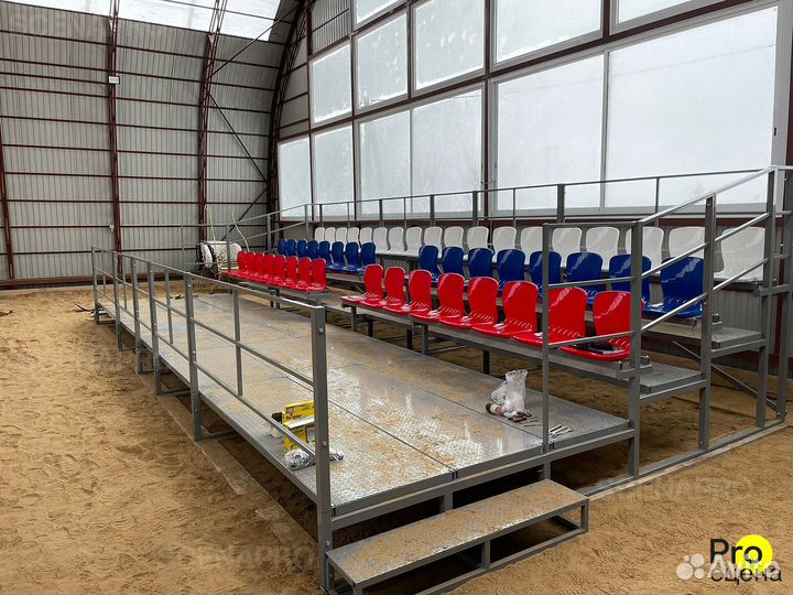 Разборная спортивная трибуна на 50 мест