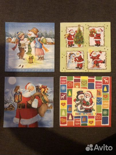 Салфетки новогодние, для творчества