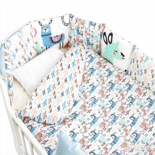 Комплект в кроватку Золотой Гусь «ламамама» 7 пред