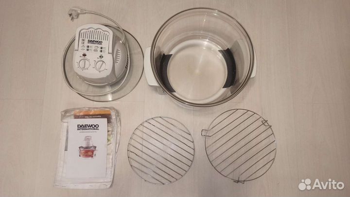 Аэрогриль конвекционная печь Daewoo работает