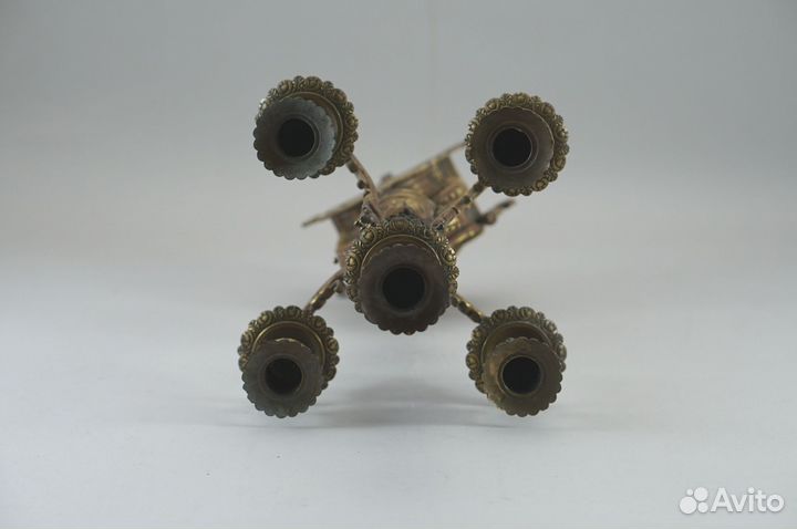 Подсвечник бронза антиквариат