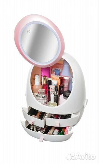 Органайзер с подсветкой, зеркало, косметичка
