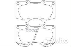 Колодки тормозные 0446560320 toyota