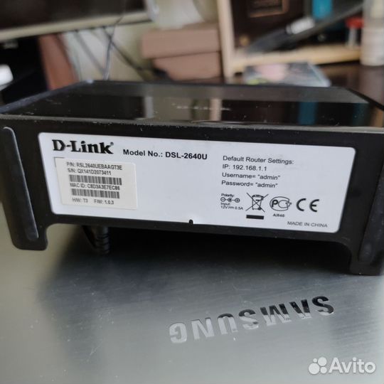 Wifi Adsl роутер Dlink DSL-2640U