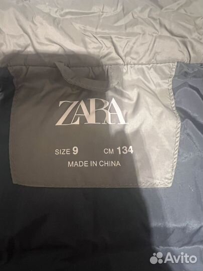 Пуховик для девочки 134 Zara