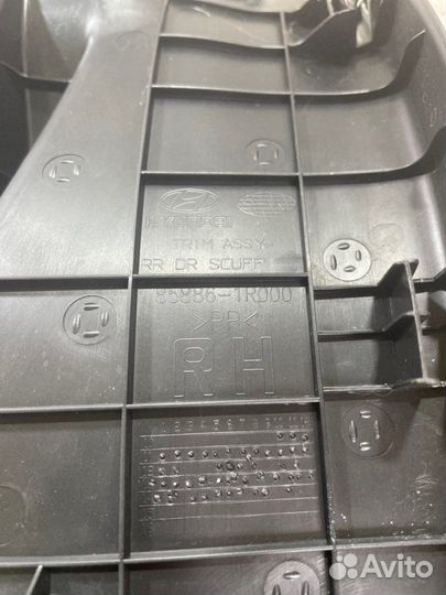 Накладка порога задняя правая Hyundai Solaris