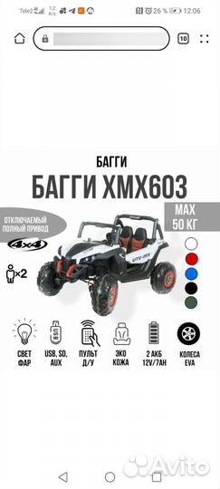 Багги xmx 603