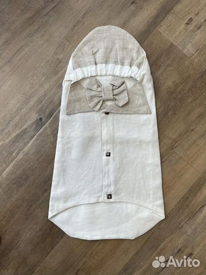 Конверт летний для грудничков лен Турция новый