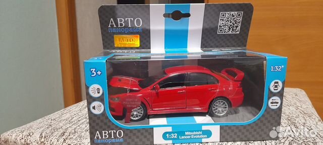 Машинка металлическая игрушка Mitsubishi Lancer