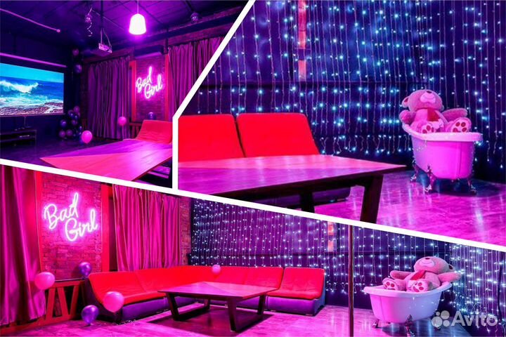 Аренда лофта с пилоном и винтажной ванной