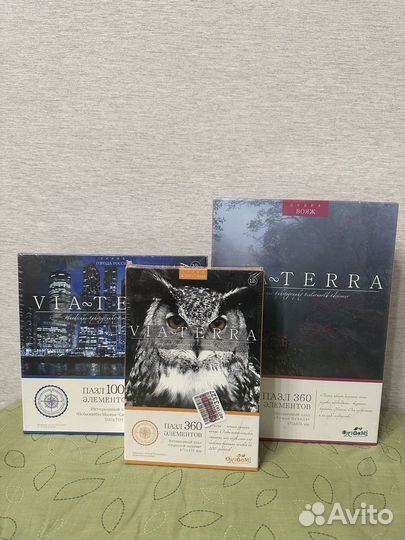 Пазлы 360 и 1000 via terra