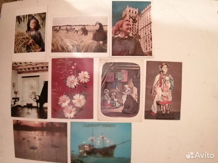 Почтовые открытки одним лотом 50 штук
