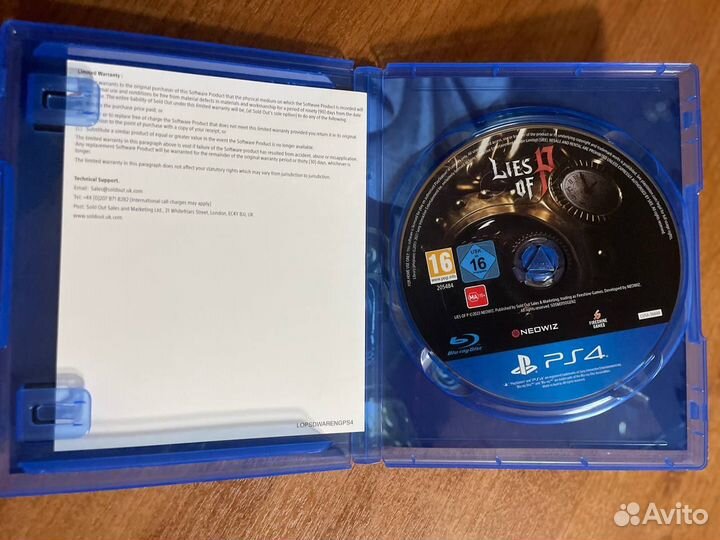 Игра для playstation ps4 lies of p