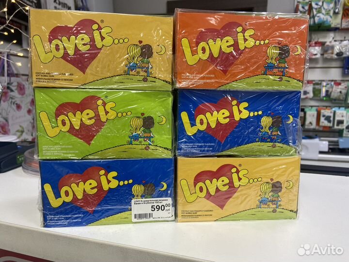 Жевательная резинка Love is 100шт