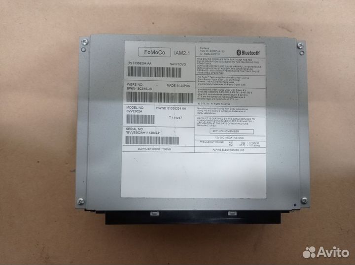 Volvo S60 XC60 блок навигации магнитола