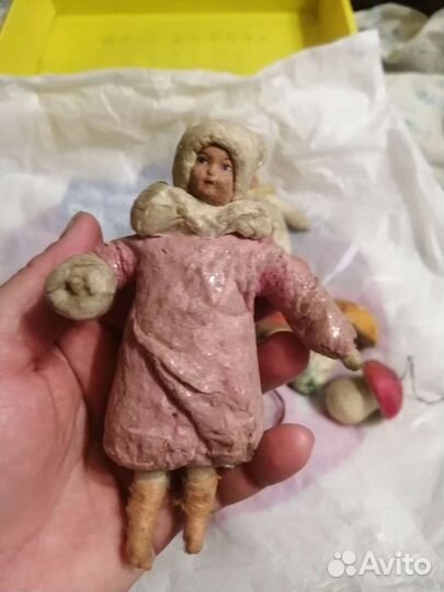 Игрушки ватные, советских годов