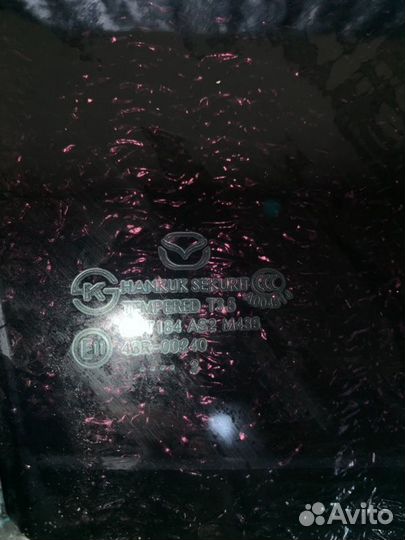 Стекло заднее правое Mazda 3 BL Z6 2009-2013