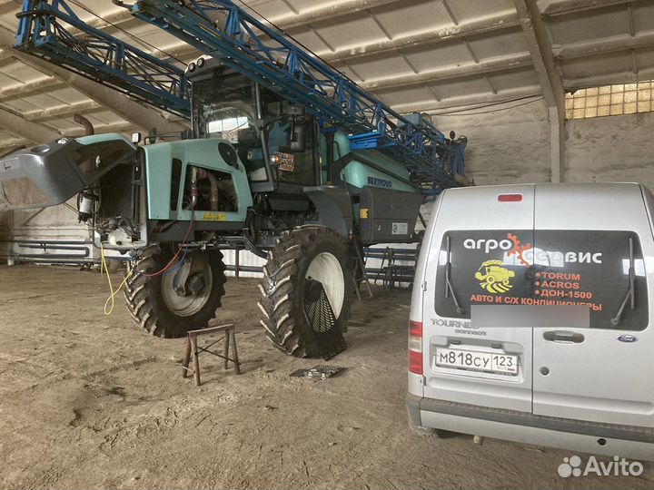 Ремонт автокондиционера трактора комбайна авто