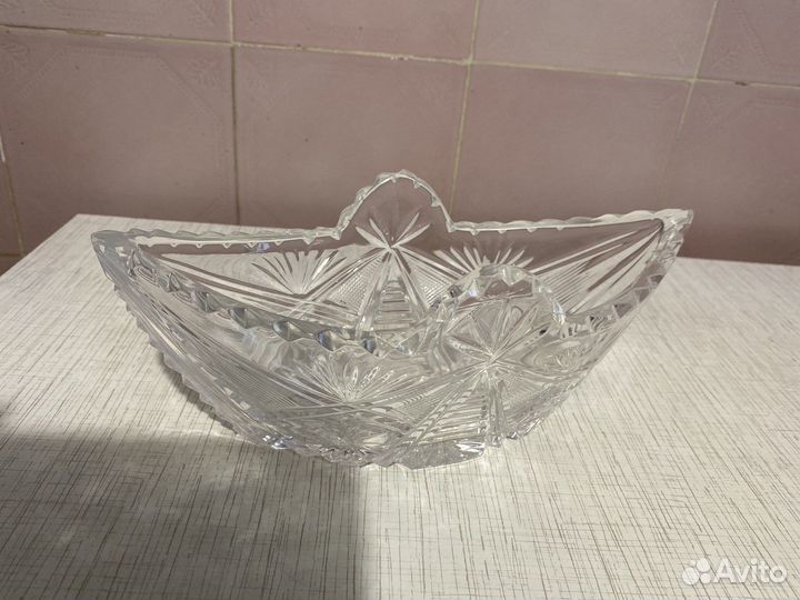 Хрустальный салатник СССР