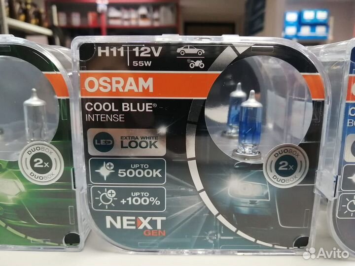 Лампы H11 osram cool blue intense next GEN