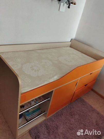 Детская кровать 80 160 с ящиками