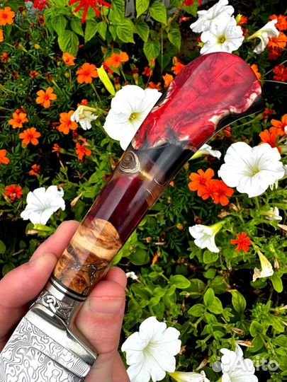 Нож для кухни из нержавеющего дамаска