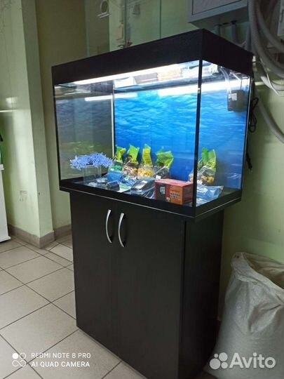 Аквариум122, свет биофильтр фон3D море подставка