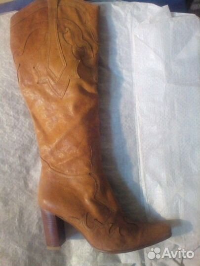 Сапожки женские,нат.кожа, р-р 39