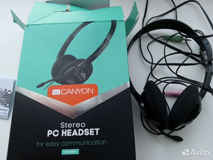 Гарнитура canyon CNE-CHS01B Black