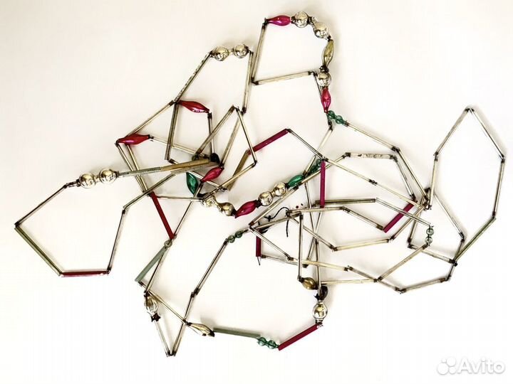 Ёлочные украшения Стеклярус СССР на реставрацию